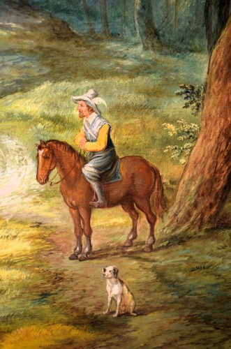 Antiquités - Fairytale Landscapes with Figures in the Forest - 17th century Antwerp, Workshop of Jan Brueghel II the Younger